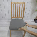 1 Pcs Solid Color Elastic Cushion Cover Washable and Detachable Protective Chair Cover.