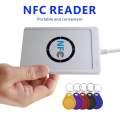 ACR122u NFC Reader Writer with IC Cards 13.56Mhz RFID Copier Duplicator Contactless Smart Reader Contactless Writer Accessories. 