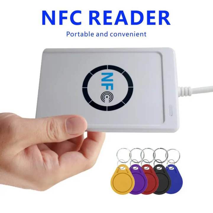 ACR122u NFC Reader Writer with IC Card (1) 13.56Mhz RFID Copier ...