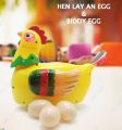 Laying hen egg chicken duck early learning toy moving music toy. 