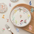 100  PCS Ink Flower Stickers Pack Waterproof Transparent PET Booklet Flower Material Decorative Guitar Notebook. 