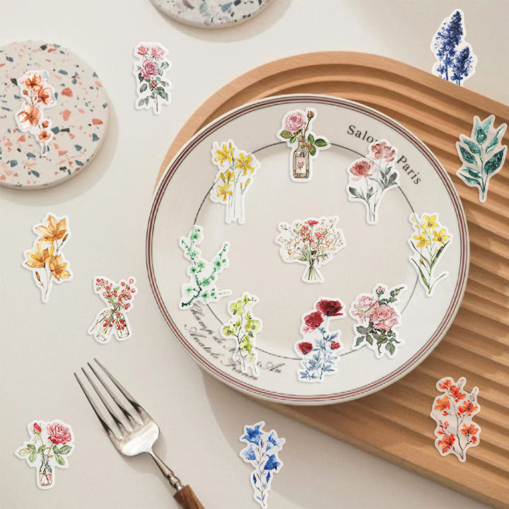 100%20%20PCS%20Ink%20Flower%20Stickers%20Pack%20Waterproof%20Transparent%20PET%20Booklet%20Flower%20Material%20Decorative%20Guitar%20Notebook%20-%20Image%206