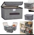 Home Fabric Folding Storage Storage Box With Lid Dustproof Portable Box Clothing Sundries Multifunctional Storage Box. 