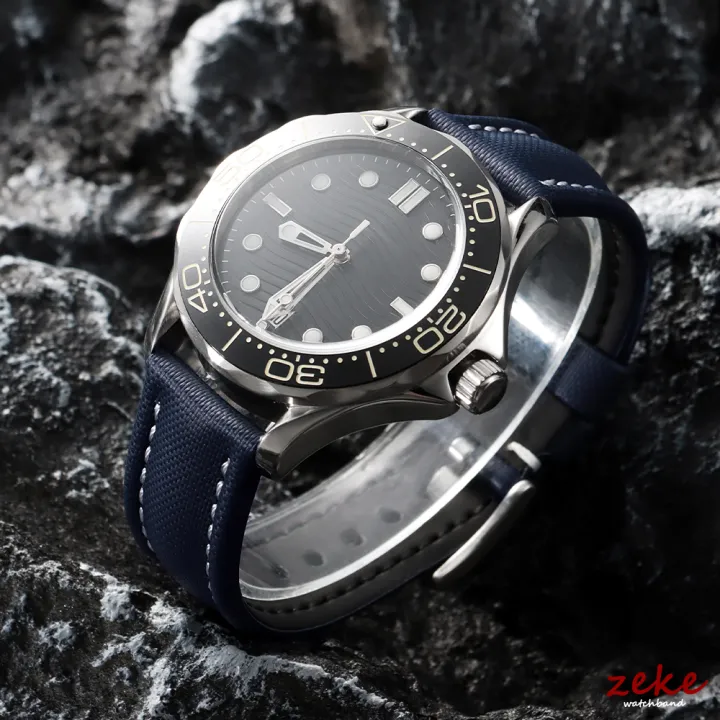 Nylon%20Canvas%20Watch%20Strap%2018/19/20/21/22mm%20for%20%20for%20Blancpain%20Sailcloth%20Waterproof%20Band%20Quick%20Release%20Leather%20Wrist%20Bracelet%20-%20Image%206