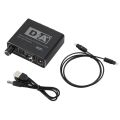 HIFI Digital To Analog Audio Converter DAC Decoder 32-192KHz Amp 3.5mm AUX 2RCA Amplifier Audio Toslink Optical Coaxial Output. 