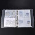 A5 6-Hole Strap Storage Clip And Storage Bag Scrapbook Cutting Die Storage Organizing Sticker Storage Transparent Bag. 