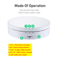 Electric Rotating Base Display Stand 3 Speeds 360 Degree Turntable Jewelry Holder USB/Battery Powered Rotating Tray. 
