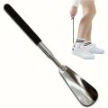 1PC Retractable Stainless Steel Elderly Shoe Puller, Shoe Assistant, Suitable for Both Men and Women. 