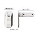 Plastic Door Rod Lock Universal Anti Opening Handle Child and Baby Safety Lock No Drilling Multifunctional Hidden Button. 