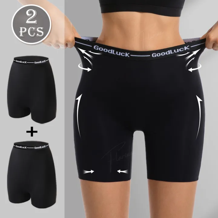 Flarixa%201/2/3PCS%20Ice%20Silk%20Safety%20Shorts%20Women%20High%20Waist%20Anti%20Chafing%20Thigh%20Panties%20Invisible%20Pants%20Under%20Dress%20Yoga%20Boxer%20Black%20-%20Image%207