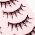 MJ 5Pairs Little Devil False Lashes Natural Fake Eyelashes Fluffy Soft Daily COS Full Strip Lashes Band.