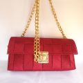 virsa bag, cross body shoulder bag, maroon handbag hand made ladies fashion bag party bag. 