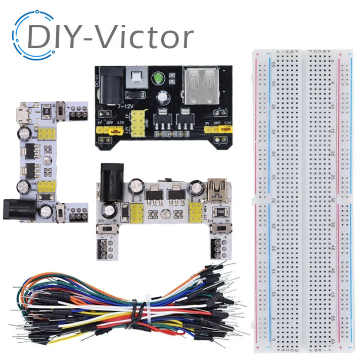 3.3V/5V%20MB102%20Breadboard%20Power%20Module+MB-102%20830%20Points%20Prototype%20Bread%20board%20For%20Arduino%20DIY%20Kit%20+65%20Flexible%20Jumper%20Wires%20-%20Image%204