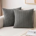 Fall Decorative Throw Pillow Covers Soft Corduroy Boho Striped Pillow Covers Pillowcases Farmhouse Home Decor for Couch Bed Sofa. 