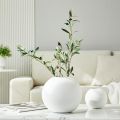 Artificial flower decorative vase round shape succulent cactus concrete made vase.