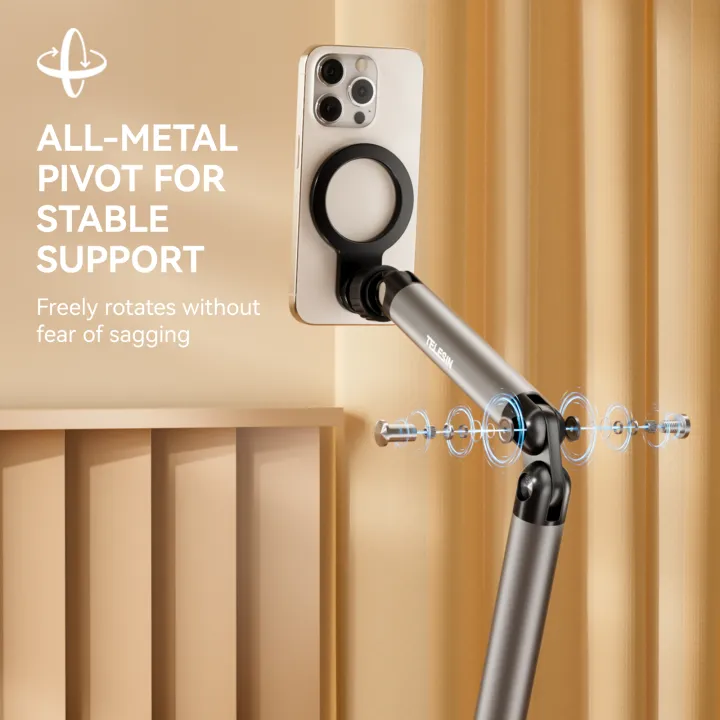 TELESIN%20Universal%20Magnetic%20Mobile%20Phone%20Quick%20Release%20Photography%20Stand%20Holder%20Aluminium%20alloy%20Phone%20Stand%20For%20Smart%20phone%20-%20Image%205