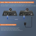 HDMI KVM Extender 60m over Ethernet Cat5e/6 1080P Extender KVM USB POC Cable HDMI Loop Extender splitter for Mouse Keyboard PC.