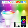 Tuya Smart WiFi Bulb GU10 LED Spotlight 220V 110V RGBCW LED Lamp 5W 7W 9W Alexa Google Assistant Voice Control Smart Life APP lightify. 