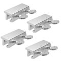 Adjustable Security Window Lock Aluminum Alloy Door Frame Safety Lock Free Punch Window Limit Stop Locks for Child Home Bedroom. 