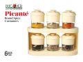 Discover PICAŃTE 2 tier condiment and spice rack with 6pcs double colour round jars n spoon 450ml.. 