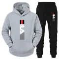 Men's Tracksuit Hooded Sweatshirt+Sweatpants 2 Pcs Sets Sports Suit Casual Jogger Sportswear 2 Piece Male Fleece Streetwear Sets. 