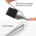 Silicone Basting Brush BBQ Grill Oil Sauce Brush Stainless Steel Handle Oil Brushes Butter Bread Brush BBQ Kitchen Accessories.