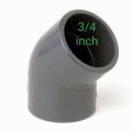 1/2 to 2 inch plain elbow 45 degree outdoor fittings garden water line system irrigation grey. 