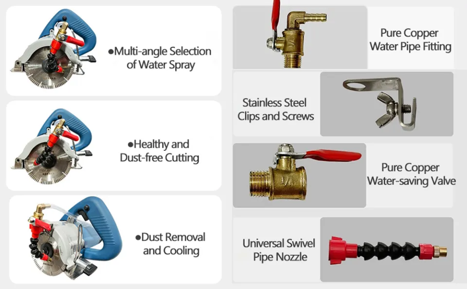 Misting System Water Sprayer for Cutting Machine, Dust Remover Water