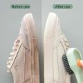 Multifunctional Liquid Adding Shoe Brush Press Type Liquid Dispensing Cleaning Brush Soft Bristle Household Sneaker Washing Tool. 