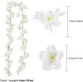 White Cherry Blossom String Light 20 LED Garland Artificial Flower Garland Vines Fairy Lights Flower Lights For Home Decoration Party Bedroom Curtain Room Decor White Cherry Blossom Flower String Lights For Mirror Room Wall Decor Lights Outdoor Lights.. 