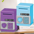 [FE] Automatic Mini Safe Coins  Saving Money Box Password Counter Code Key Lock Coin Bank ATM Child. 