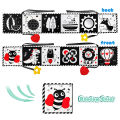 Soft Baby Books - High Contrast Black & White Touch & Feel Crinkle Cloth Books for Infants & Toddlers, Baby Girl & Boy . 