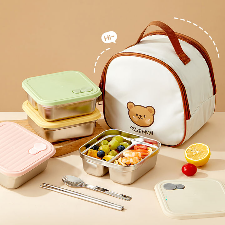 WORTHBUY%20304%20Stainless%20Steel%20Lunch%20Box%20With%20Lid%20Portable%20Fruit%20Salad%20Food%20Container%20Stackable%20Leak%20Proof%20Bento%20Box%20For%20Student%20-%20Image%203