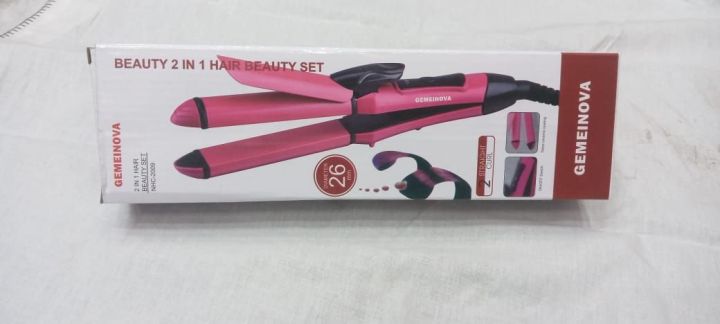 Nova 2 in 1 Hair Curler & Straightener 2009 - pink
