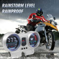 LED Digital 12V Motorcycle Speedometer Gauge Tachometer Odometer Dashboard For Honda CBX250 CBF250 Twister 2001-2008 Waterproof. 