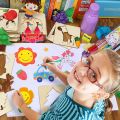 Montessori Kids Toys Drawing Toys Wooden DIY Painting Template Stencils Learning Educational Toys for Children Gift 20pcs. 