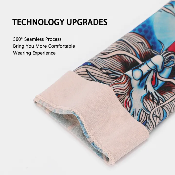 UV%20Protection%20Tattoo%20Arm%20Sleeves%20Cycling%20Unisex%20Cooling%20Ice%20Silk%20Breathable%20Stretchable%20Seamless%20Fishing%20Driving%20Tattoo%20Cover%20Up%20-%20Image%204
