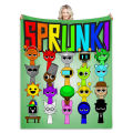 Sprunki Incredibox Game Soft Fuzzy Plush Throw Blanket for Couch Bed Multi-Sized Napping Bedspread All Seasons Comforter. 