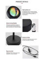 USB Rechargeable Desk Lamp The Sun Never Sets Rainbow Projection Sunset Lamp Internet Celebrity Background Atmosphere Light. 