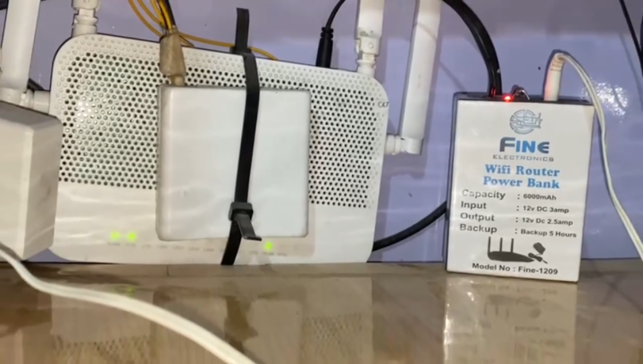 WiFi Router Power Bank 6000mAh Router UPS 5 Hours Backup 12V 9V ...