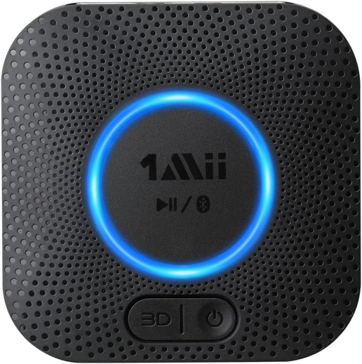 1Mii B06 Plus Bluetooth Receiver, HiFi Wireless Bluetooth 5.1 Receiver with 3D Surround aptX HD aptX Low Latency