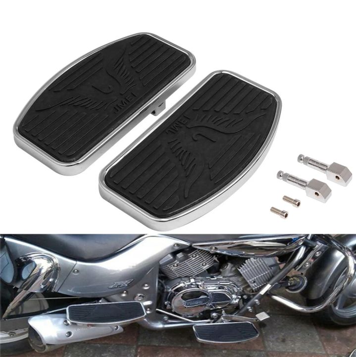 Motorcycle Floorboards Foot Rider Driver Footrest For Honda Shadow VTX 1300 1800 Suzuki Boulevard C50 Intruder Volusia 400 800