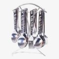 Tulip Cutlery Hanging Vivo 6 Pcs Table Knives, Spoon,Fork & Tea Spoon 6 Pcs(24Pcs). 