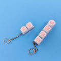Fingertip Decompression Toy Keys Silicone Soft Cat PAWS Keychain Key Ring Mobile phone Pendant Accessories Keyboard Tapping.