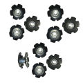 10pcs/Lot Mountain Bike Fangled Nut for Front Fork Mount Core Fastening Bolts Bicycle Parts Steer Tube Ahead Headset Star Nuts. 