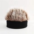 Fashionable Hip-hop Style Decorative Cap Cosplay Personalized Wig Knitted Caps Party Hip-hop Outfit Wig Caps.