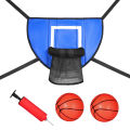 Basketball Hoop For Trampoline With Enclosure Outdoor Fun Universal Basketball Rack Park Trampoline Basketball Toss Game. 