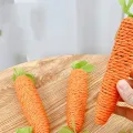 Cat toy Audible carrot tickling cat stick high and boring baby cat molar stick Bite resistant cat scratching board pet products. 