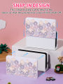 Flowers Protective Cover For Nintendo Switch Charging Dock Station Decorative Replacement Front Plate Case Accessories.