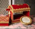 Wedding customized handmade Palki shahi chithi box set beautiful handmade customized work indian style Date fix box. 
